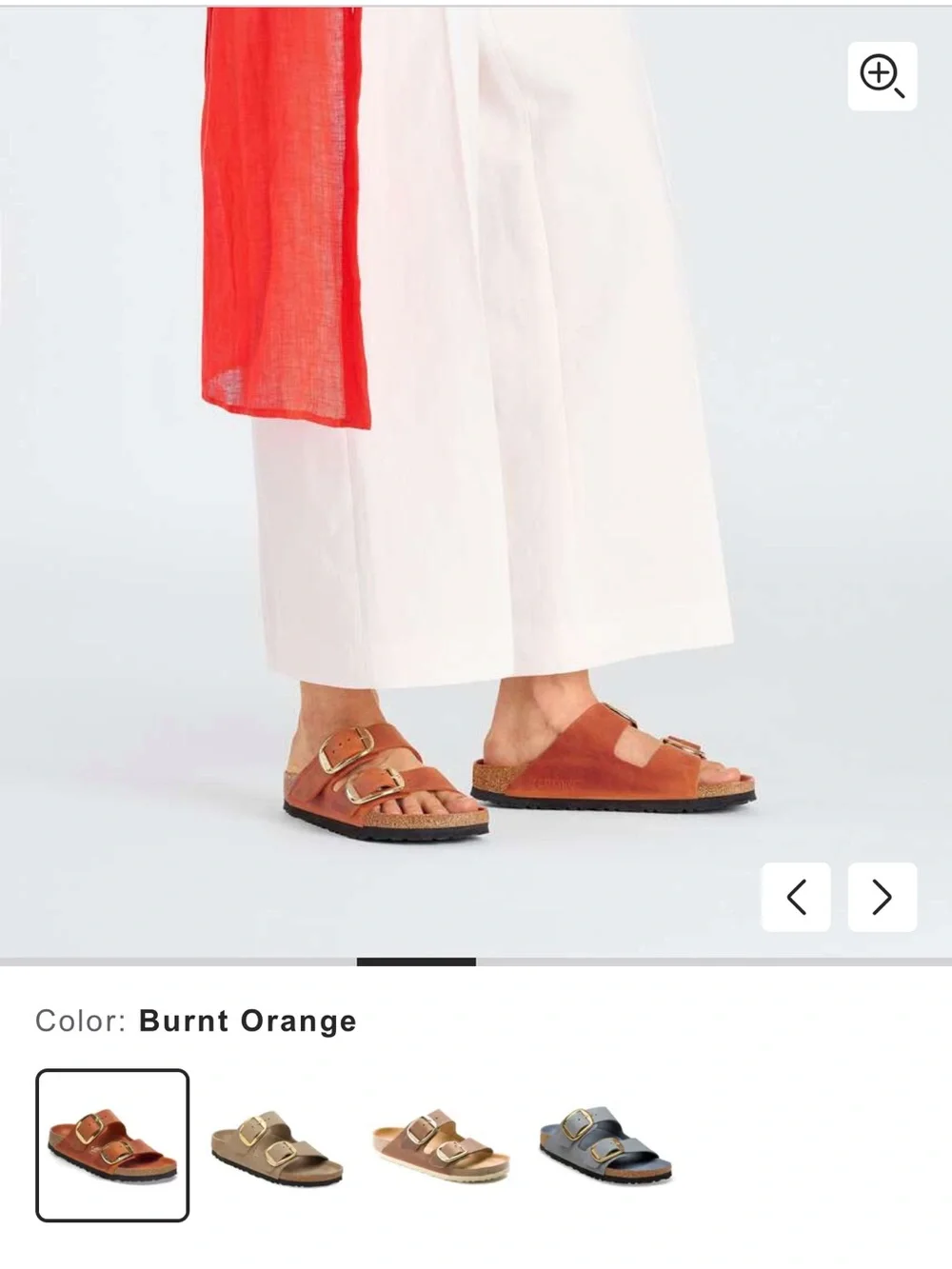 Arizona Big Buckle Burnt Orange Birkenstocks size 37